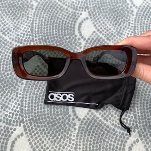 90s beveled rectangular sunglasses ASOS